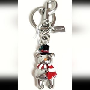 Coach Snowman Bear Charm